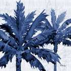 Hilo Palms III - Indigo Art Print