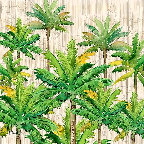 Hilo Palms V Coastal Print
