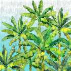 Hilo Palms VI - Blue Art Print