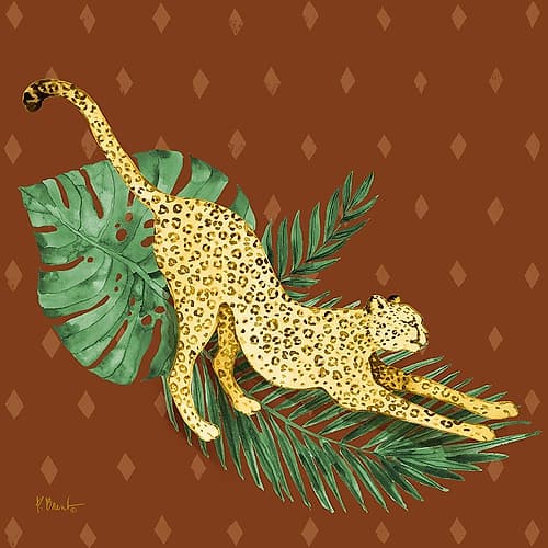 Wildcat Palms I - Sienna Tropical Print