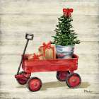 Christmas Wagon II Art Print