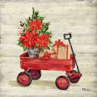 Christmas Wagon V Art Print