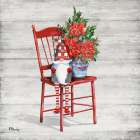 Poinsettia Gnome I Art Print