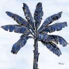 Hana Palm III - Indigo Art Print