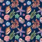 Spectrum Shells Repeat Art Print