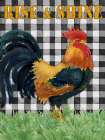 Rising Rooster Vertical Art Print