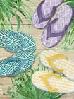 Frond Flip Flops Vertical Art Print