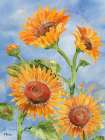 Arianna Sunflowers Vertical Art Print