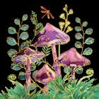 Far Out Mushrooms III Art Print