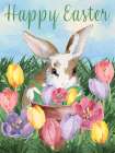 Floral Field Bunny I Art Print