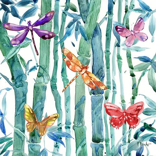 Flying Bamboo Grove IV Art Print