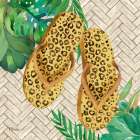 Jungle Flip Flops IV Art Print