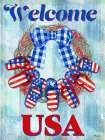 Freedom Flip Flop Wreath Vertical Art Print
