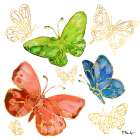Butterfly Oasis I Art Print