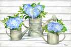 Tin Florals Horizontal II Art Print