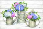Tin Florals Horizontal III Art Print