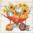 Harvest Wagon I - Wood Art Print
