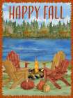 Autumn Campfire Vertical II Art Print
