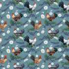 Ferns and Roosters Repeat Art Print