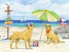 Dog Beach Day Horizontal III Art Print
