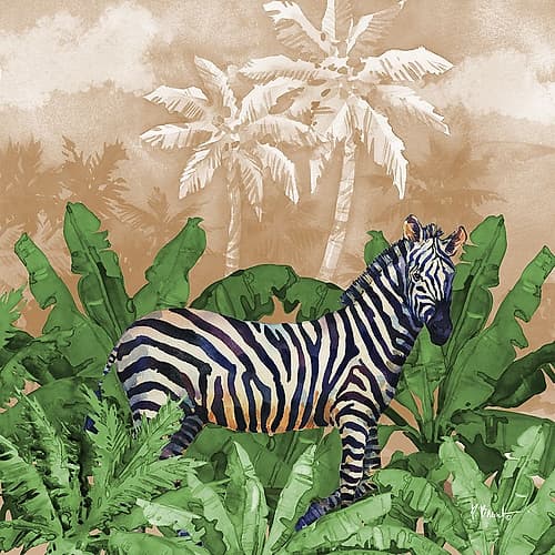 Jungle Life I - Sunset Art Print