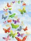 Butterfly Oasis Vertical - Clouds Art Print