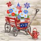 Patriotic Cart III Art Print