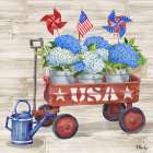 Patriotic Cart IV Art Print