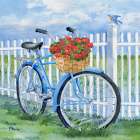 Blooming Bicycle I Art Print