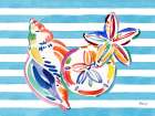 Brushstroke Shells Horizontal II Art Print