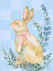 Eucalyptus Bunny Vertical II - Checkered Art Print