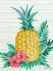 Bora Bora Pineapple Vertical Art Print