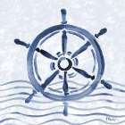 Brushstroke Nautical II - Indigo Art Print