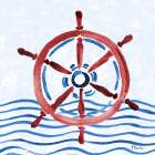 Brushstroke Nautical II Art Print