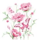 Province Poppies and Butterflies Art Print