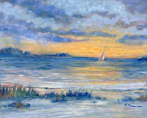 Sunset Seascape Art Print