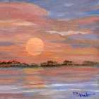 Crooked Island Sunset Pines Art Print
