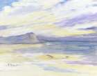 Sea Mist Sandpipers at Tillamook Head Art Print