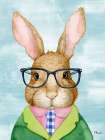 Hip Rabbit II Art Print