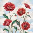 Cloudscape Poppies Duo Art Print