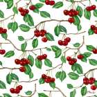 Classic Cherry Repeat Art Print