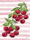 Juicy Cherry Vine Vertical Art Print