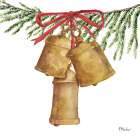 Nordic Branch Bells II Art Print