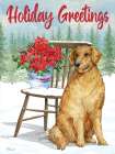 Holiday Dog Chair II Art Print