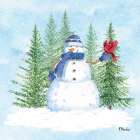 Snowman Forest IV Art Print