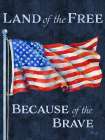 Land of the Free Flag Art Deco Print