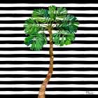 Bora Bora Palm Tree III - Stripes Art Print