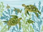 Bora Bora Sea Turtles Art Print