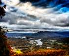 Fall View to Lookout Glow Art Print
