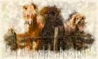 Horse 2 Watercolor Art Print